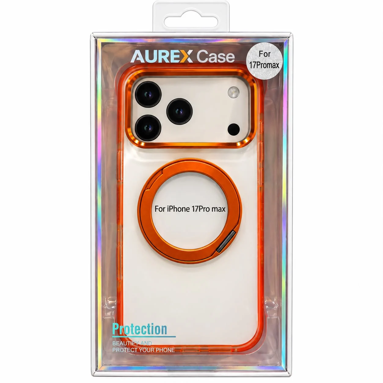 AUREX 360° Stand Magsafe Clear Case
